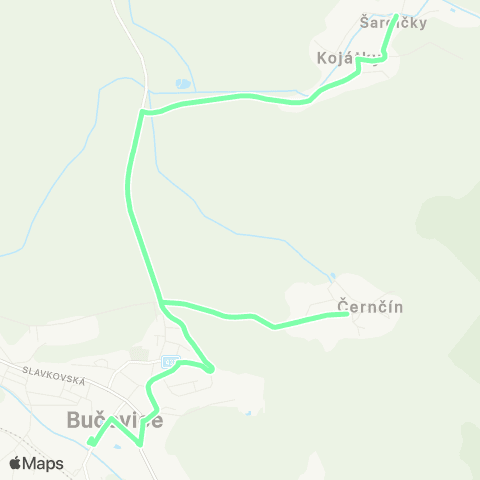 IDS JMK Bučovice - Kojátky map