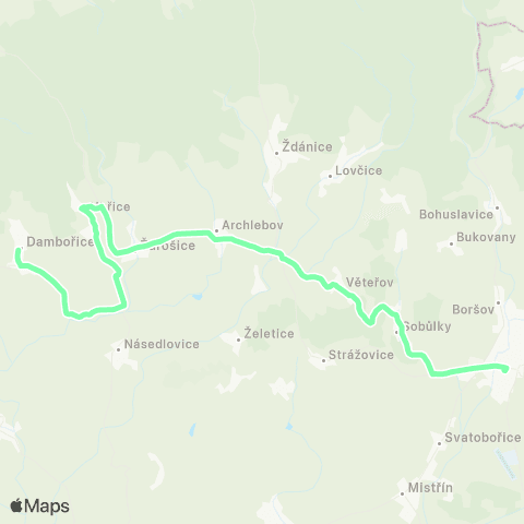 IDS JMK Kyjov - Žarošice - Uhřice - Dambořice map