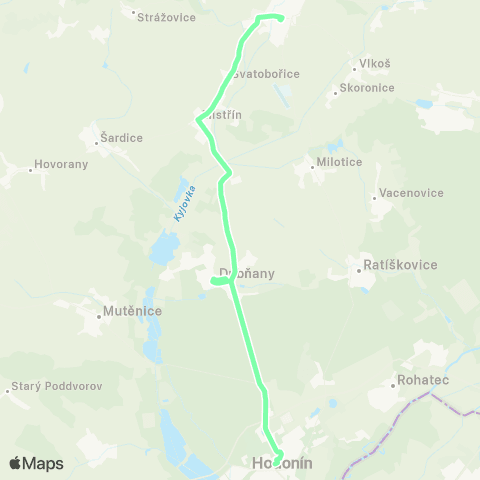 IDS JMK Hodonín - Dubňany - Kyjov map