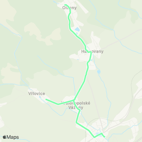 IDS JMK Olšany - Habrovany - Rousínov map