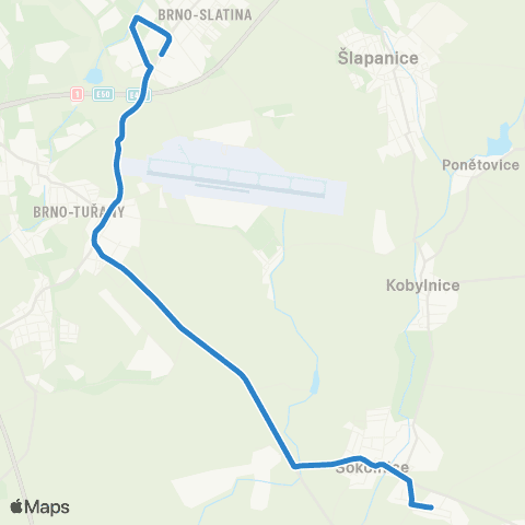 IDS JMK Brno - Sokolnice map