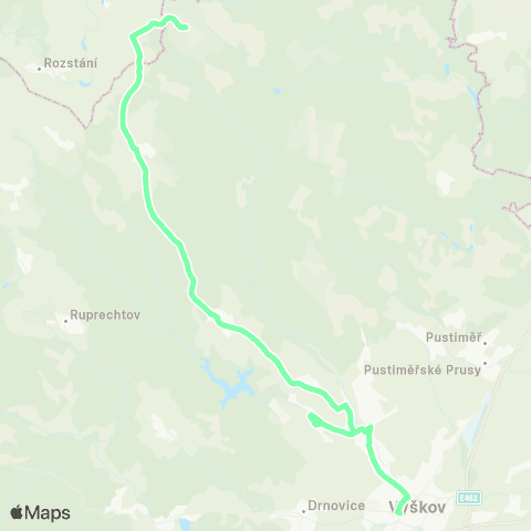 IDS JMK Vyškov - Studnice - Nové Sady map
