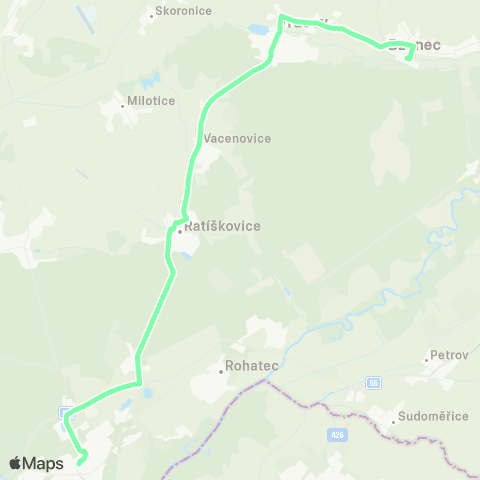 IDS JMK Hodonín - Ratíškovice - Vracov - Bzenec map