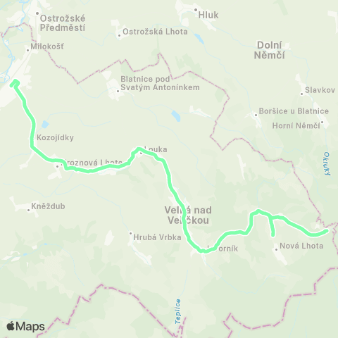 IDS JMK Veselí Nad Moravou - Hroznová Lhota - Tasov - Lipov - Velká Nad Veličkou - Nová Lhota map