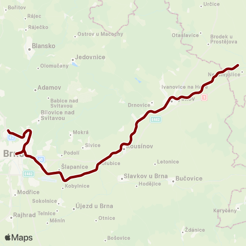 IDS JMK Brno - Vyškov Na Moravě map