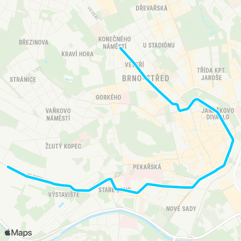 IDS JMK Lipová - Technologický Park map