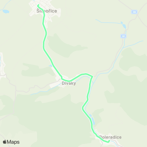 IDS JMK Šitbořice - Diváky - Boleradice map