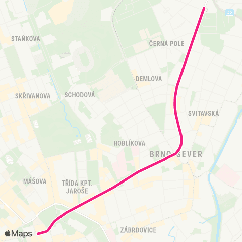IDS JMK Štefánikova Čtvrť - Česká map