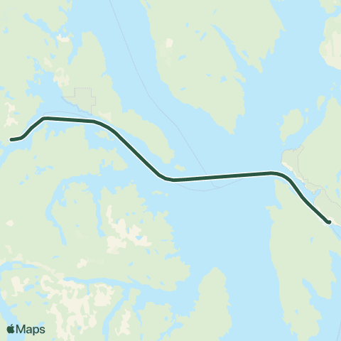 Inter-Island Ferry Authority Ketchikan to Hollis map