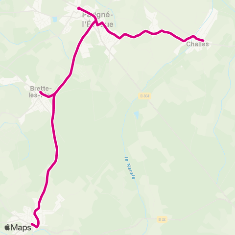 illyGO Challes - Saint Mars d'Outillé map