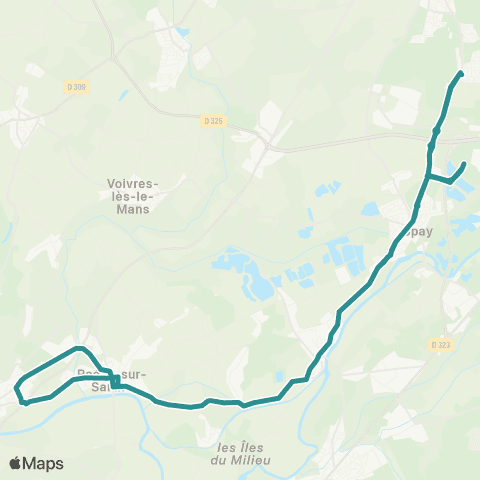 illyGO La-Suze-s/-Sarthe - Fillé - Allonnes Les Hautes Métairies T3 map