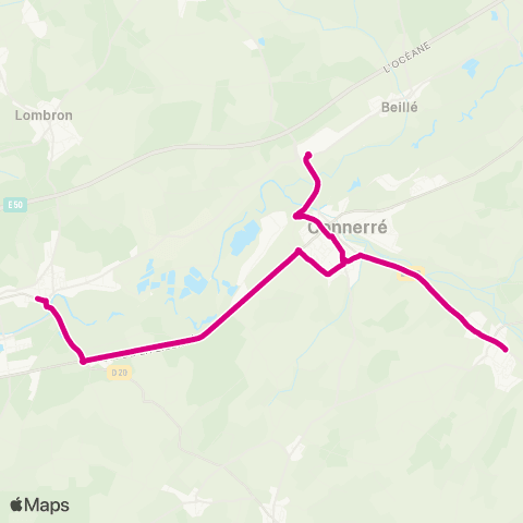 illyGO Monfort le Gesnois - Connerré - Thorigné map