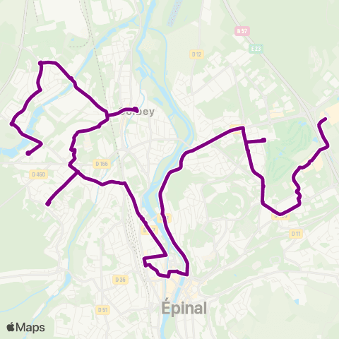 Imagine Lignes de ville Golbey > Jeuxey map