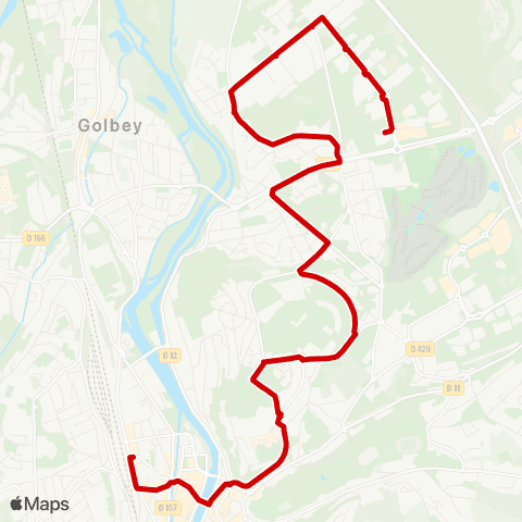 Imagine Lignes de ville Gare > Rose Poirier map