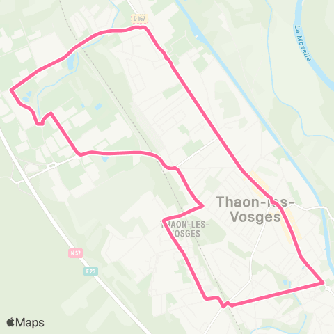 Imagine Lignes de ville Thaon-les-Vosges map