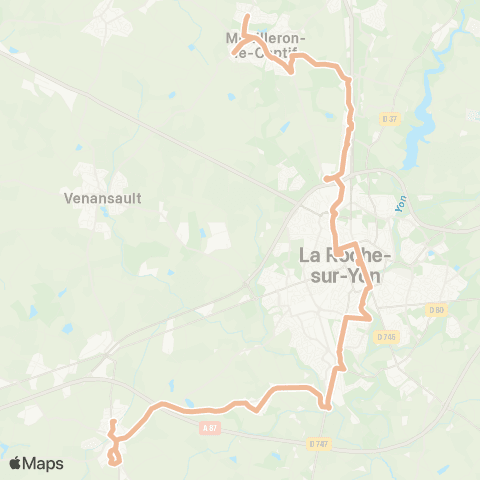 impulsyon Les Clouzeaux - Mouilleron-le-Captif map