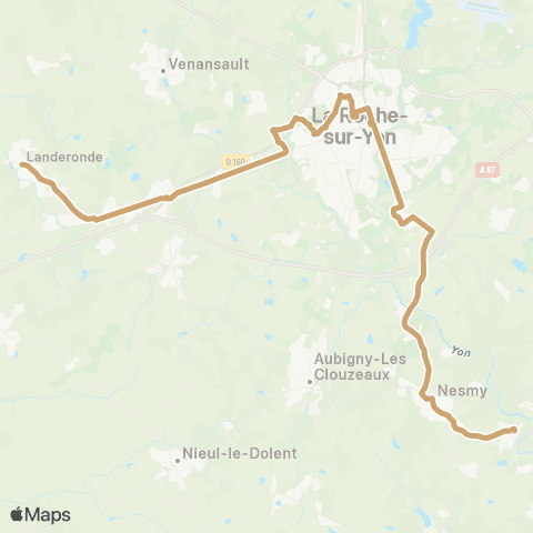 impulsyon Nesmy / Chaillé-sous-les-Ormeaux - Landeronde map