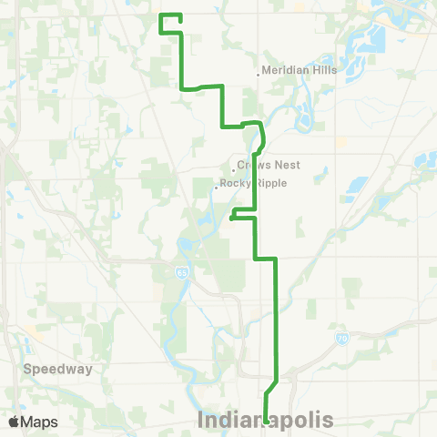IndyGo St. Vincent map