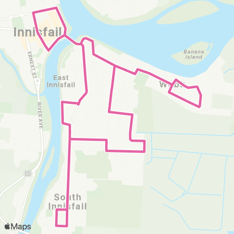 Translink Innisfail City - East Innisfail map