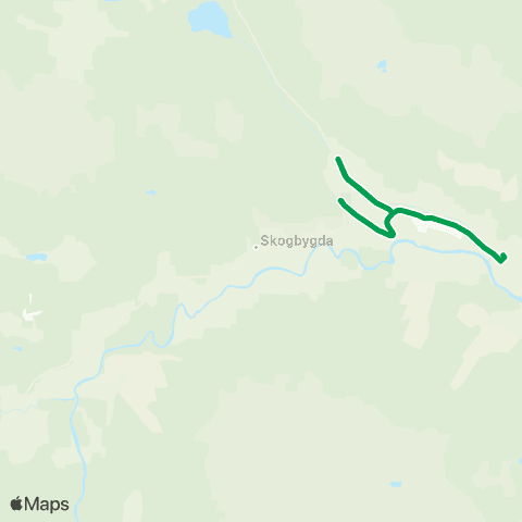 Innlandstrafikk Bjølstadmo - Leirflata map