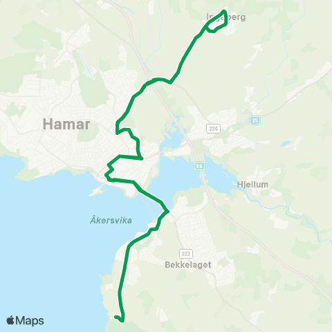 Innlandstrafikk Sandvika - Ingeberg map