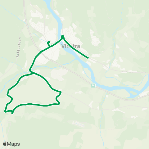 Innlandstrafikk Vinsstra - Ruste map