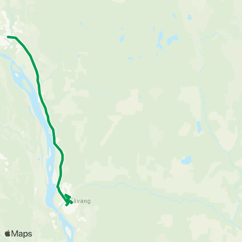 Innlandstrafikk Brekkom - Ringebu map