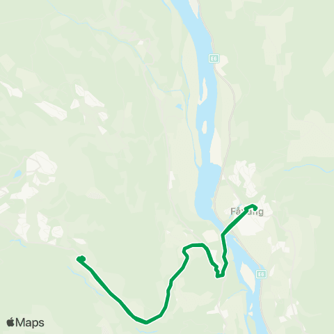 Innlandstrafikk Losna - Fåvang - Ringebu map