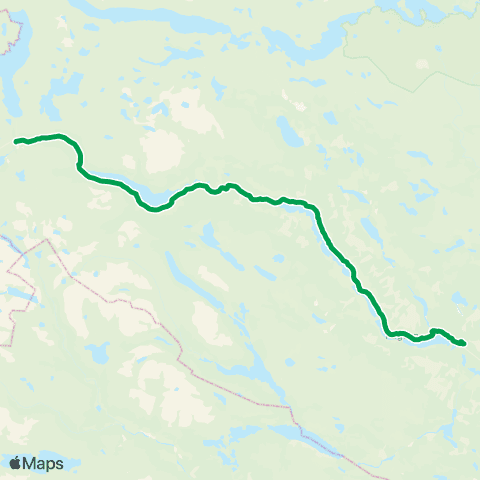Innlandstrafikk Fagernes-Vang / Ryfoss-Tyinkr. map