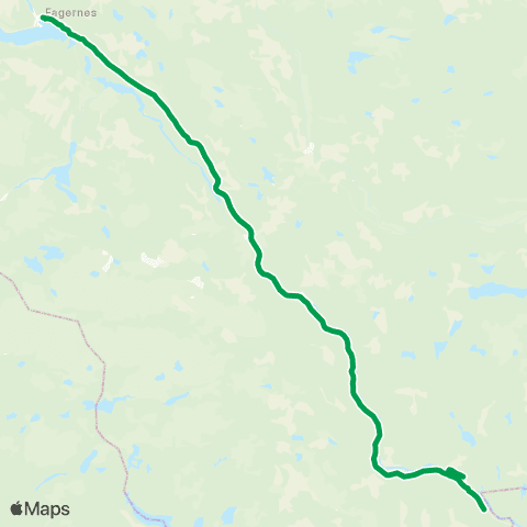 Innlandstrafikk Høneren-Begna-Begnad.-Fagernes map