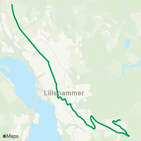 Innlandstrafikk INN Storhove - Vårsetergrenda map