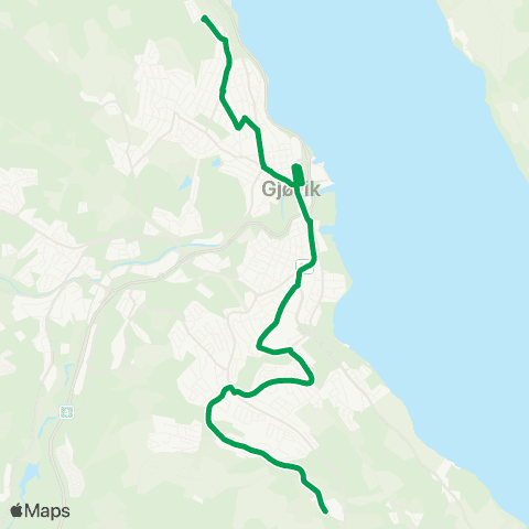 Innlandstrafikk Vind - Bjørnsveen map