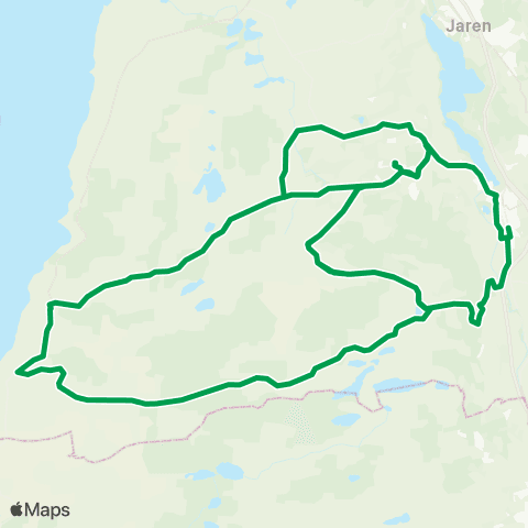 Innlandstrafikk S.buss.Roa-Gran-V.Gran-Brandbu map