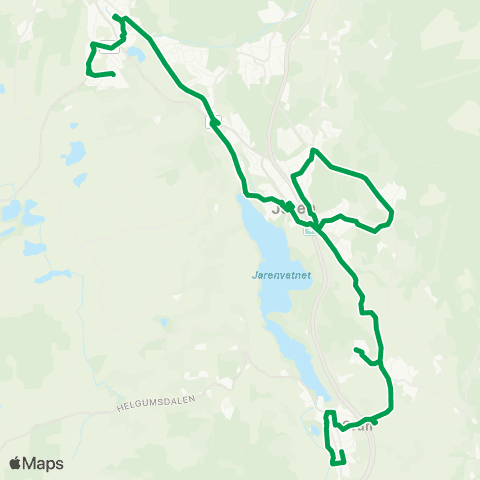 Innlandstrafikk Servicebuss Brandbu-Gran map
