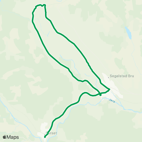 Innlandstrafikk Gausdal Arena - Fjerdum map