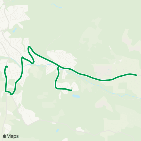 Innlandstrafikk Åretta skole map