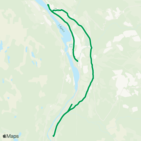 Innlandstrafikk Øyer - Tretten map