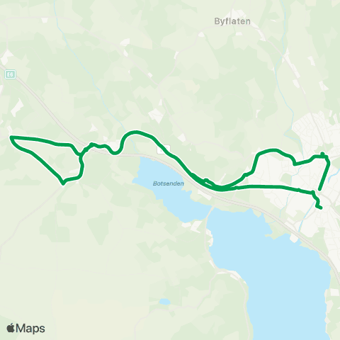 Innlandstrafikk Solheim - Gropen - Brumunddal map