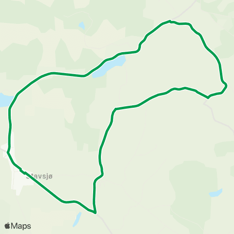 Innlandstrafikk Nes sk.-Myrgård-Kvernvollen map