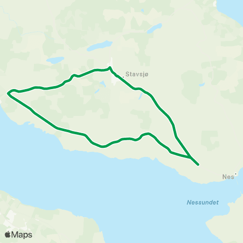 Innlandstrafikk Stavsjø-Solhaug-Kise-Hol map