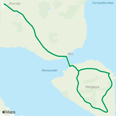 Innlandstrafikk Stavsjø - Helgøya map