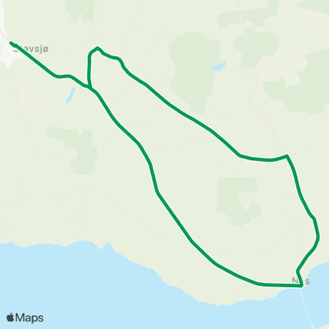 Innlandstrafikk Stavsjø-Grefsheimvegen-Tingnes map