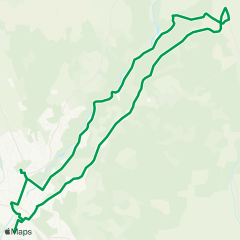 Innlandstrafikk Brumunddal-Nybygda-Brumunddal map