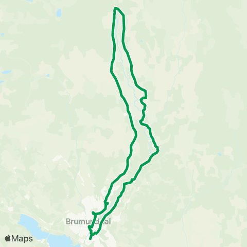 Innlandstrafikk Brumunddal-Brumund-Brumunddal map