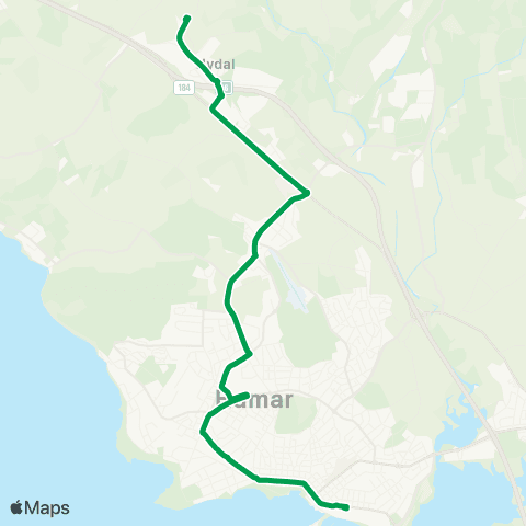 Innlandstrafikk Stavsberg - Furnes u.skole map