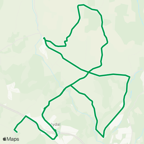 Innlandstrafikk Tåsåsen - Putten - Kylstad - e map