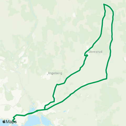 Innlandstrafikk Hamar - Østås - Gåsbu - Hamar map