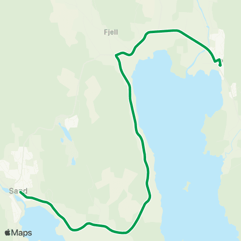Innlandstrafikk Sand - Bunes - Skarnes map