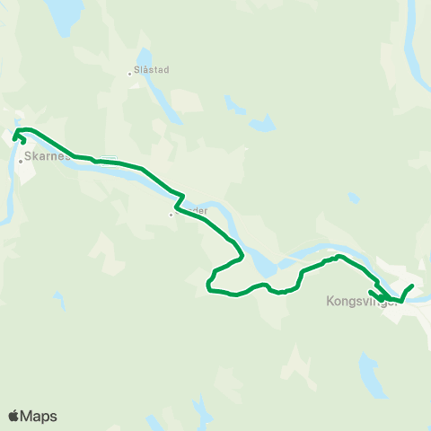 Innlandstrafikk Galterud-Skarnes-Sand map