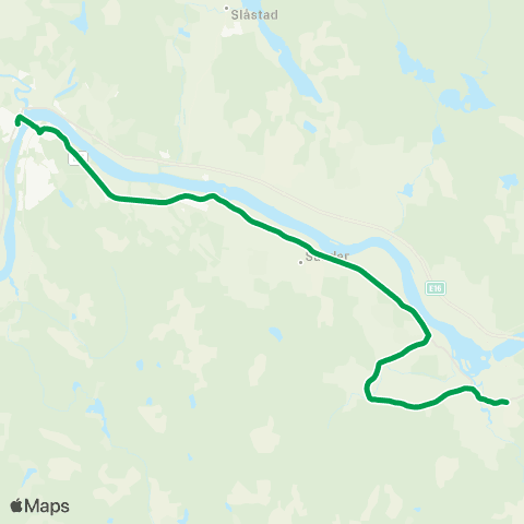 Innlandstrafikk Spetalen - Sander - Skarnes map